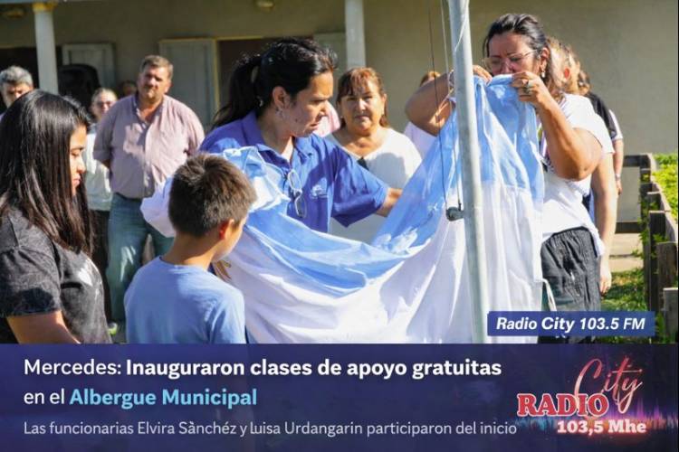 Mercedes: Inauguraron clases de apoyo gratuitas en el Albergue Municipal