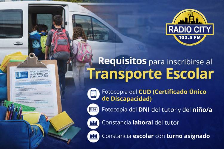 Mercedes : La Dirección de Discapacidad informa requisitos para acceder al Transporte Escolar