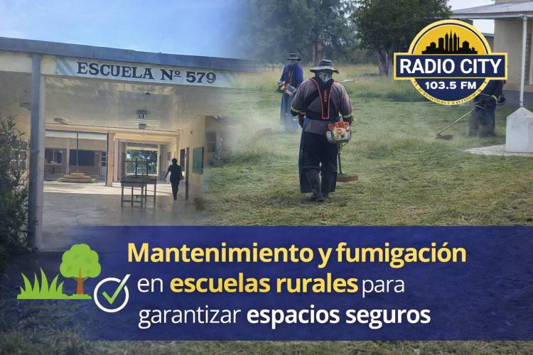 Mercedes: mantenimiento y fumigación en escuelas rurales para garantizar espacios seguros