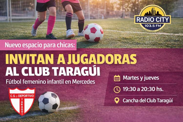 Mercedes : Taragüí abre sus puertas al fútbol femenino infantil
