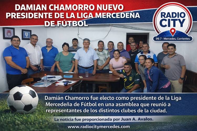 Mercedes: Damián Chamorro es el nuevo presidente de la Liga Mercedeña