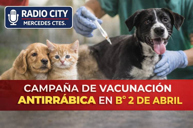 Mercedes: realizan campaña de vacunación antirrábica en el barrio 2 de Abril