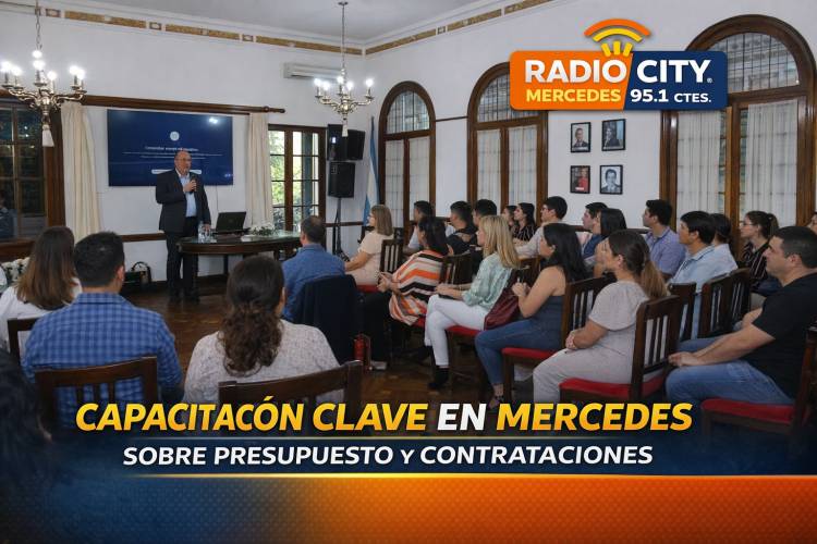 Jornada de formación sobre presupuesto y contrataciones para personal municipal en Mercedes