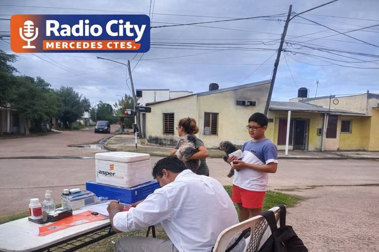 MERCEDES: continúa la campaña de vacunación antirrábica en distintos barrios