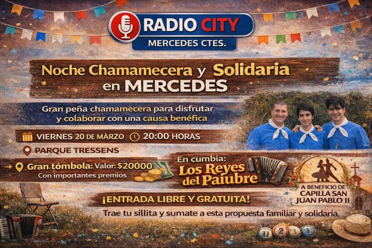 MERCEDES: gran peña chamamecera para disfrutar y ayudar