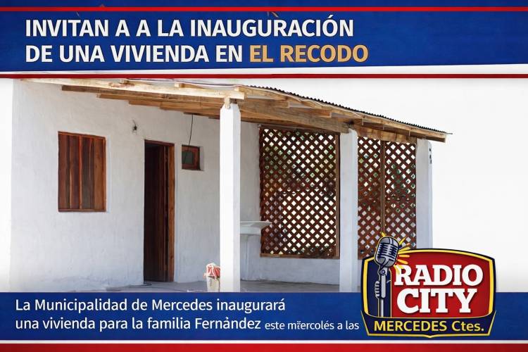 Política habitacional en Mercedes: entregan una vivienda en barrio Recodo