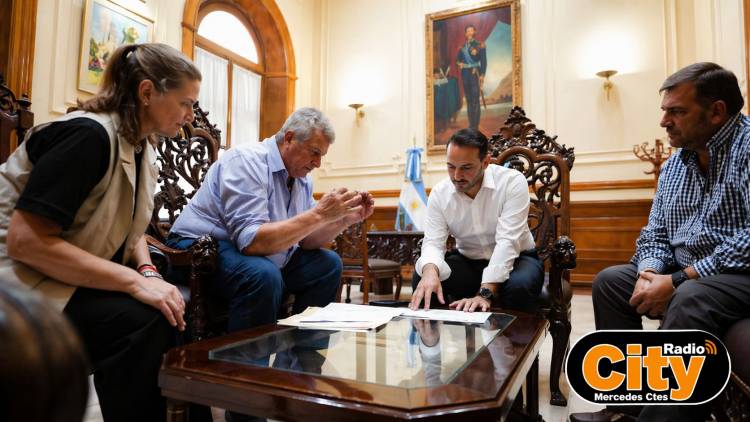 MERCEDES: Valdés recibió a Cemborain en Casa de Gobierno y analizaron obras y necesidades de la ciudad