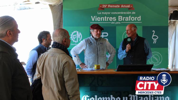 Mercedes fue escenario del 25° Remate Anual de Vientres Braford