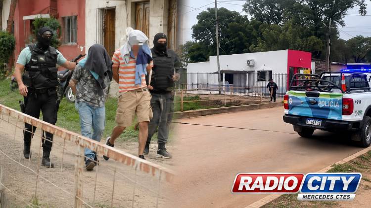 Mercedes: fuerte operativo policial por el robo a una mueblería dejó varios detenidos